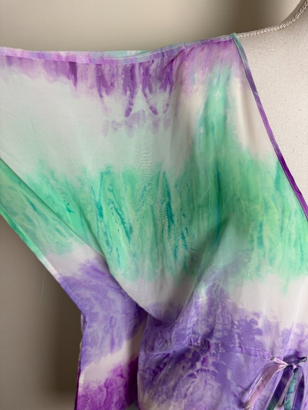 NWTO Tie - Dye Beach Cover Up Kimono Caftan - One Size ( S - XL) - Picture 5 of 10